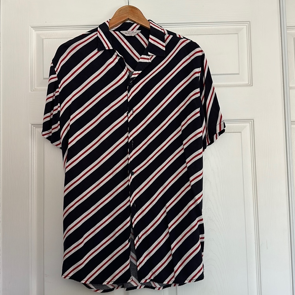 VINTAGE RE-MATCHED BUTTON UP SHORT SLEEVE
